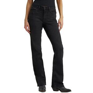NWOT Wrangler Women's Size 6 Black Boot Cut Jeans Stretched